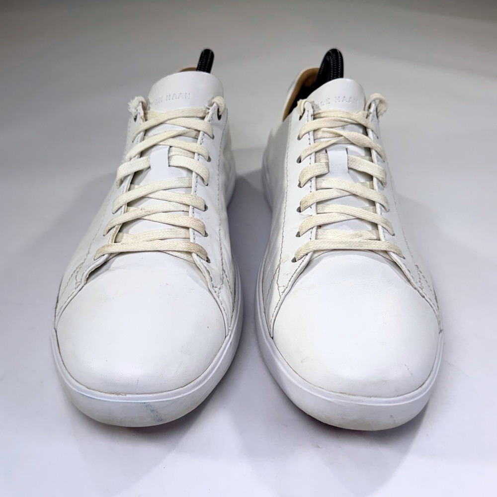 Cole Haan Grand Crosscourt Sneaker Womens 11 White Leather Low Casual Minimalist - Picture 2 of 10